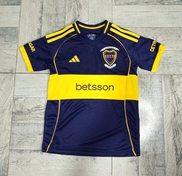 Camiseta Boca aniversario niños 2025