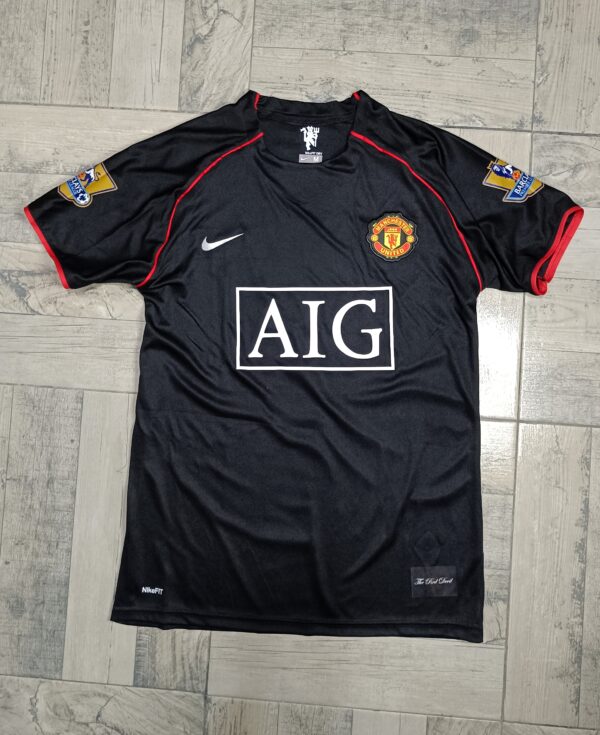 Camiseta Manchester united 2007/08 negra