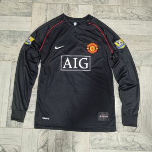 Camiseta Manchester United 2007/08 alternativa manga larga