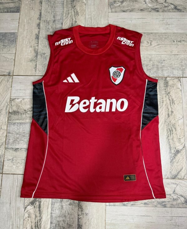 Musculosa River Plate 2025 roja