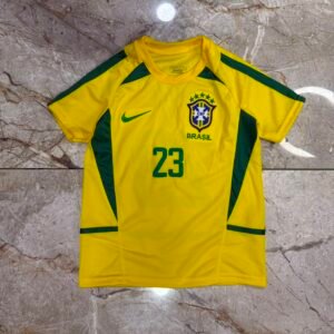 Camiseta Brasil 2002 titular niños